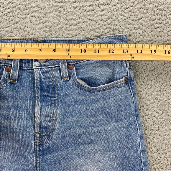 Levi's Premium Wedgie Straight Fit Women's Button Fly Jeans - Size: 25 - Picture 8 of 15